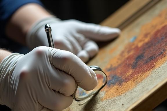 กระบวนการดูแลรักษาภาพเขียน